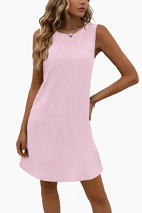 Sunny Linen Swing Dress Sleeveless