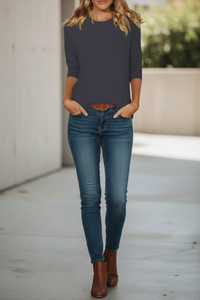 Chic Three Quarter Sleeve Top
