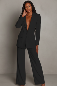 Structured Blazer and Trousers Set
