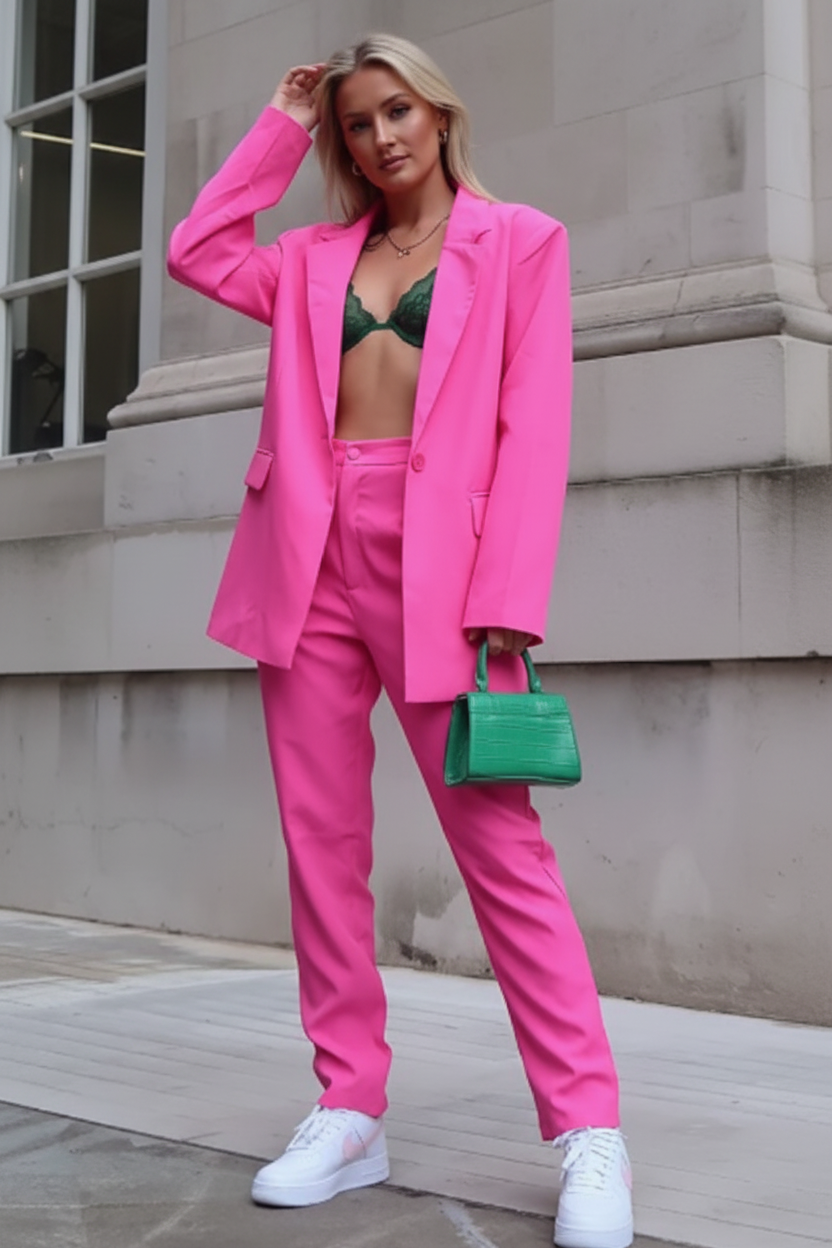 Structured Blazer and Trousers Set