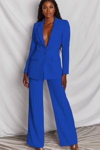 Structured Blazer and Trousers Set