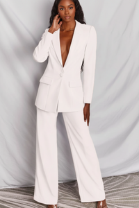 Structured Blazer and Trousers Set