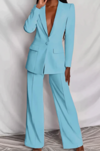 Structured Blazer and Trousers Set