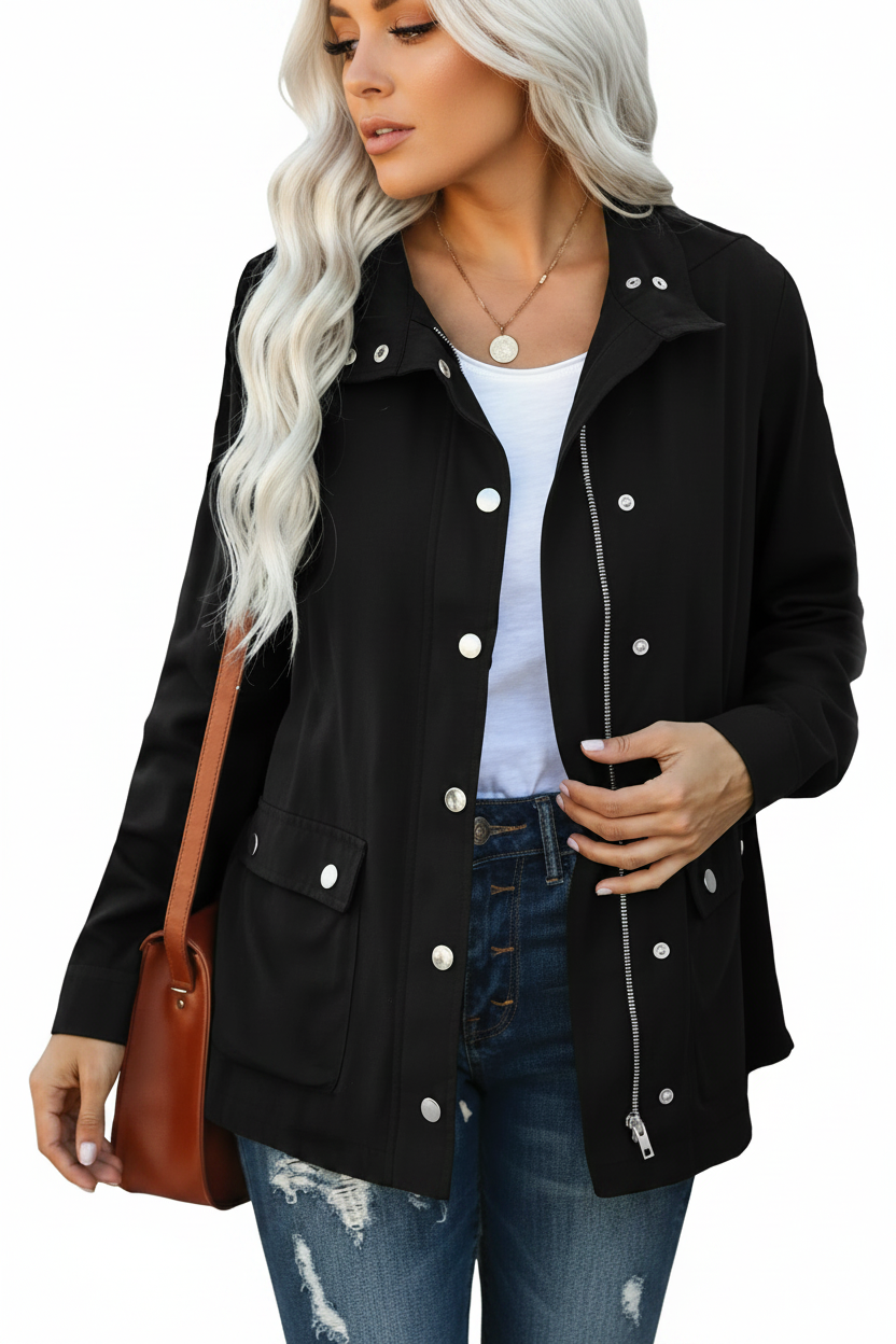 Sleek Open Front Jacket