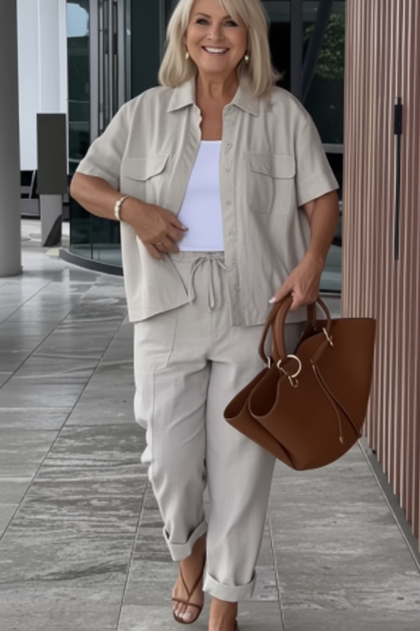 Chic Minimal Coordinated Two Piece Set