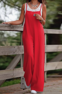 Airy Wide Leg Jumpsuit