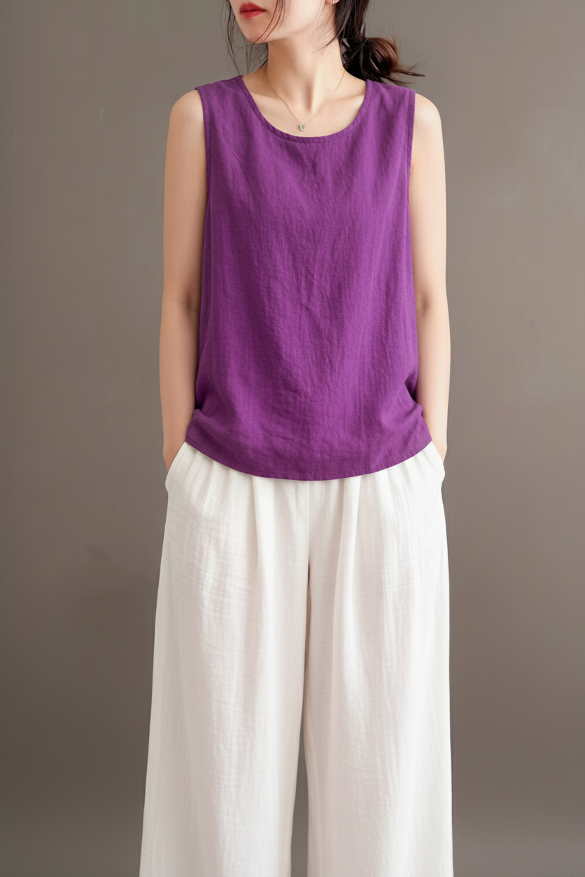 Relaxed Sleeveless Top
