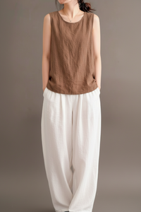 Relaxed Sleeveless Top