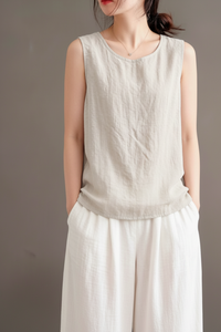 Relaxed Sleeveless Top