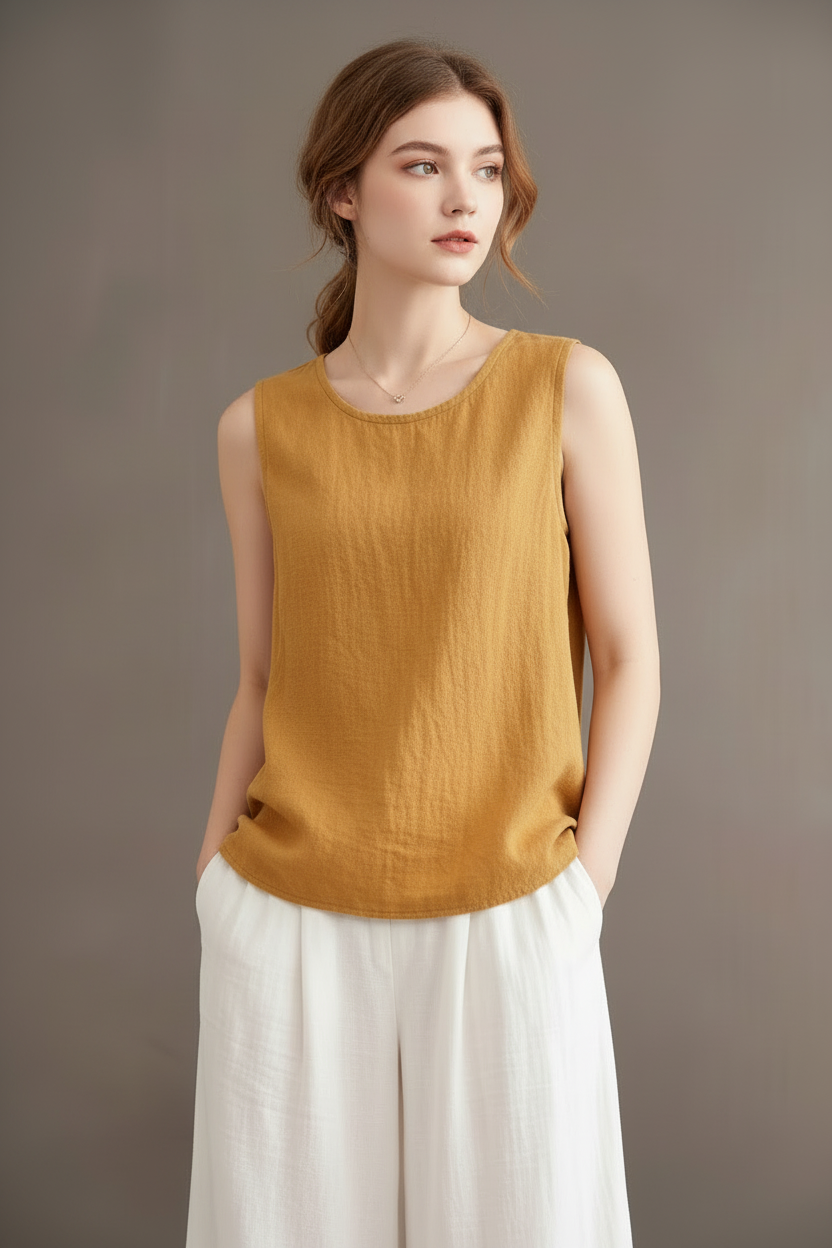 Relaxed Sleeveless Top