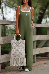 Airy Wide Leg Jumpsuit