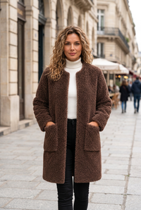 Juana | Women's Long Winter Coat with Pockets