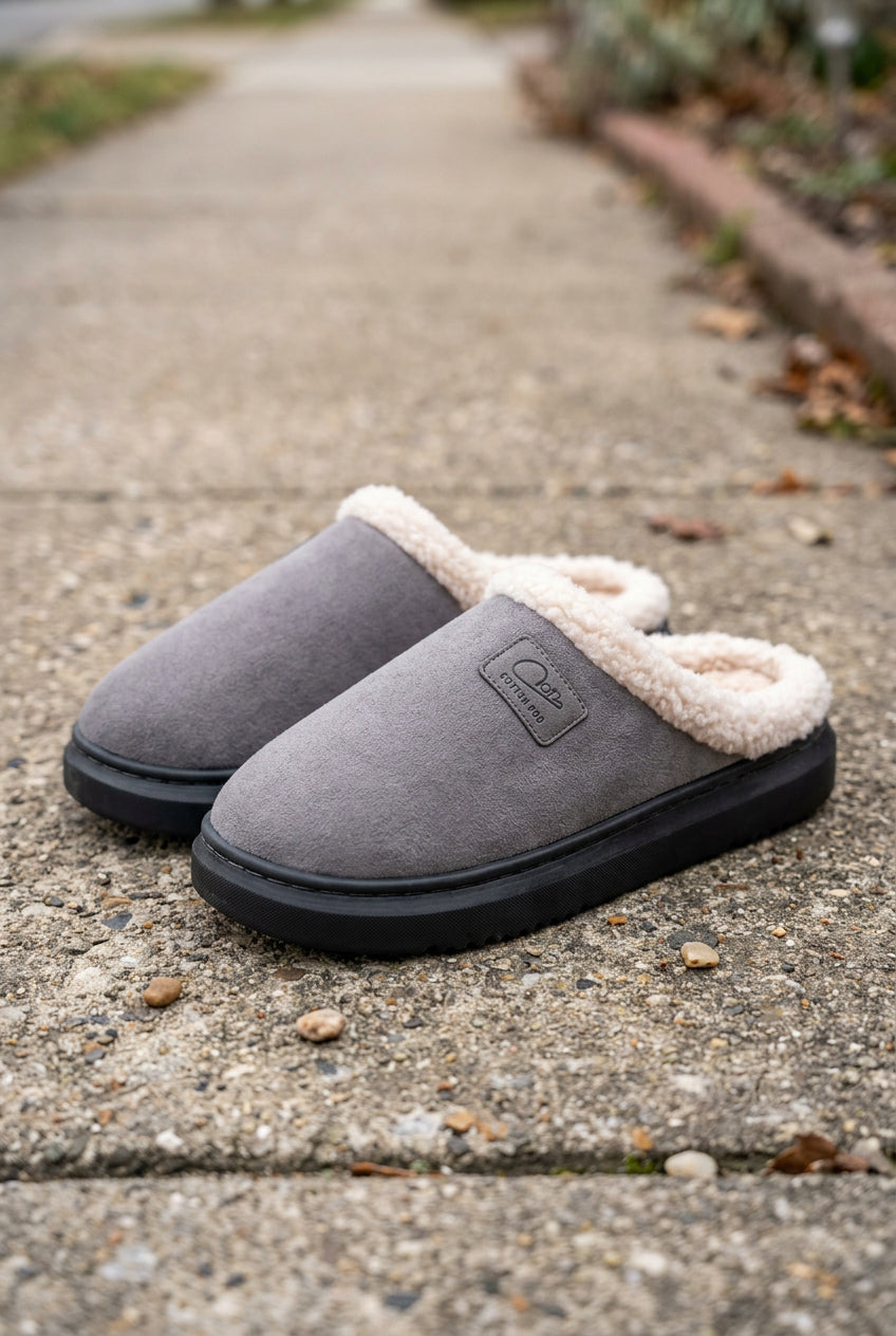 Women's Fluffy House Slippers with Non-Slip Sole