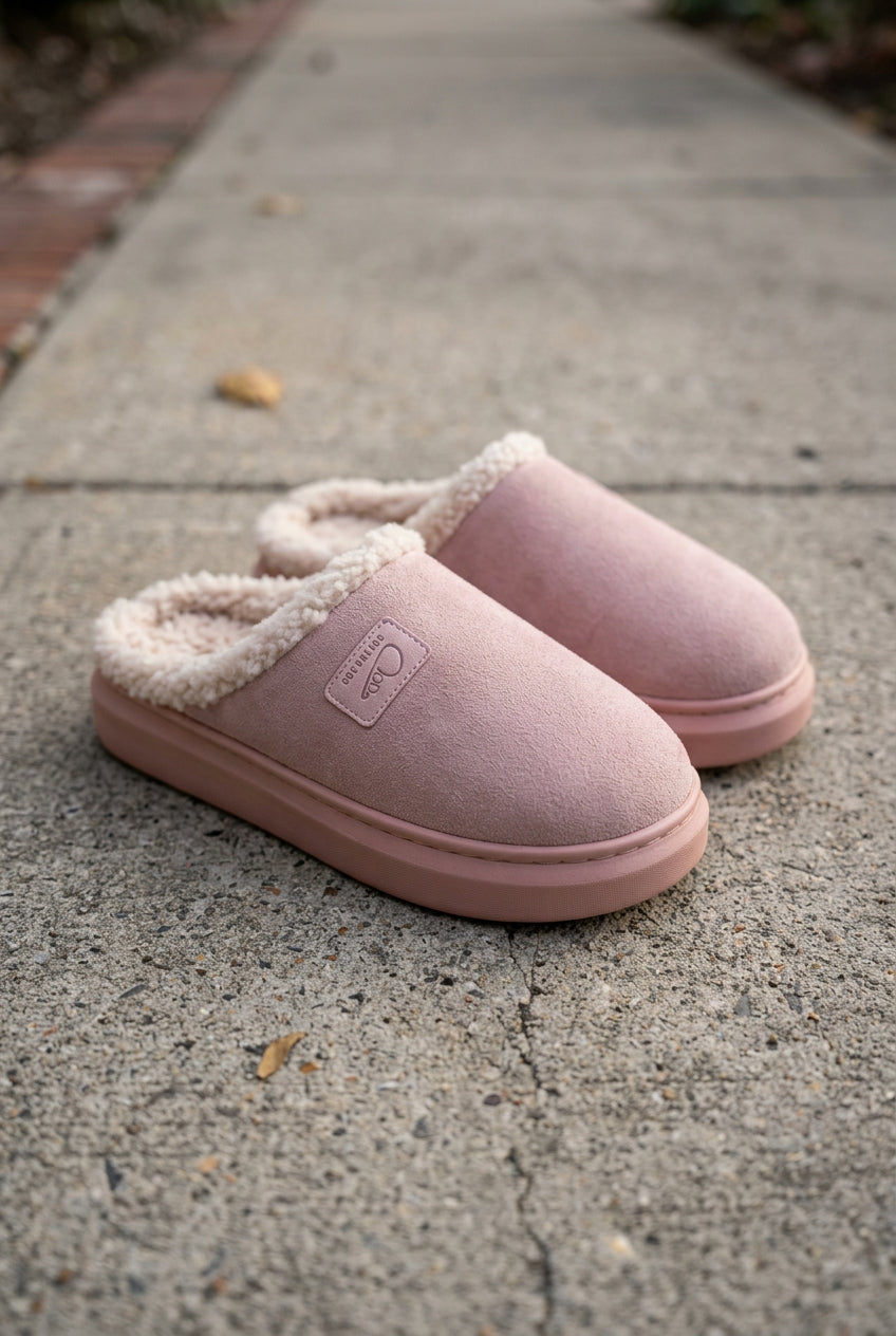 Women's Fluffy House Slippers with Non-Slip Sole