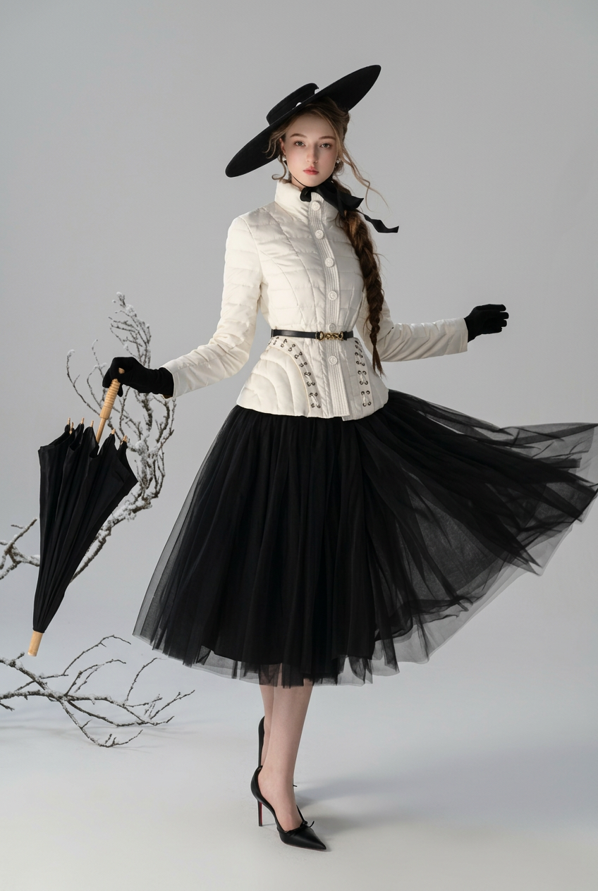 Joni flowing-skirt studio preview