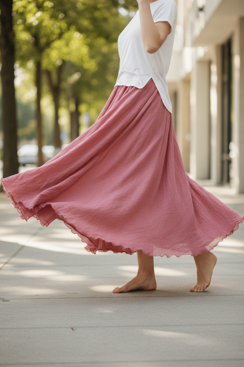 Easy A-Line Maxi Skirt