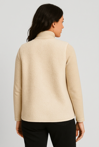 Kaylah beige gilet back studio preview
