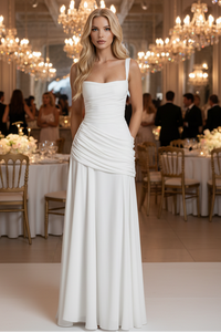 Maxikleid mit Raffungen
