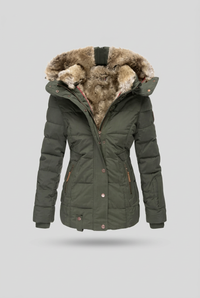 Krystle green puffer jacket studio preview