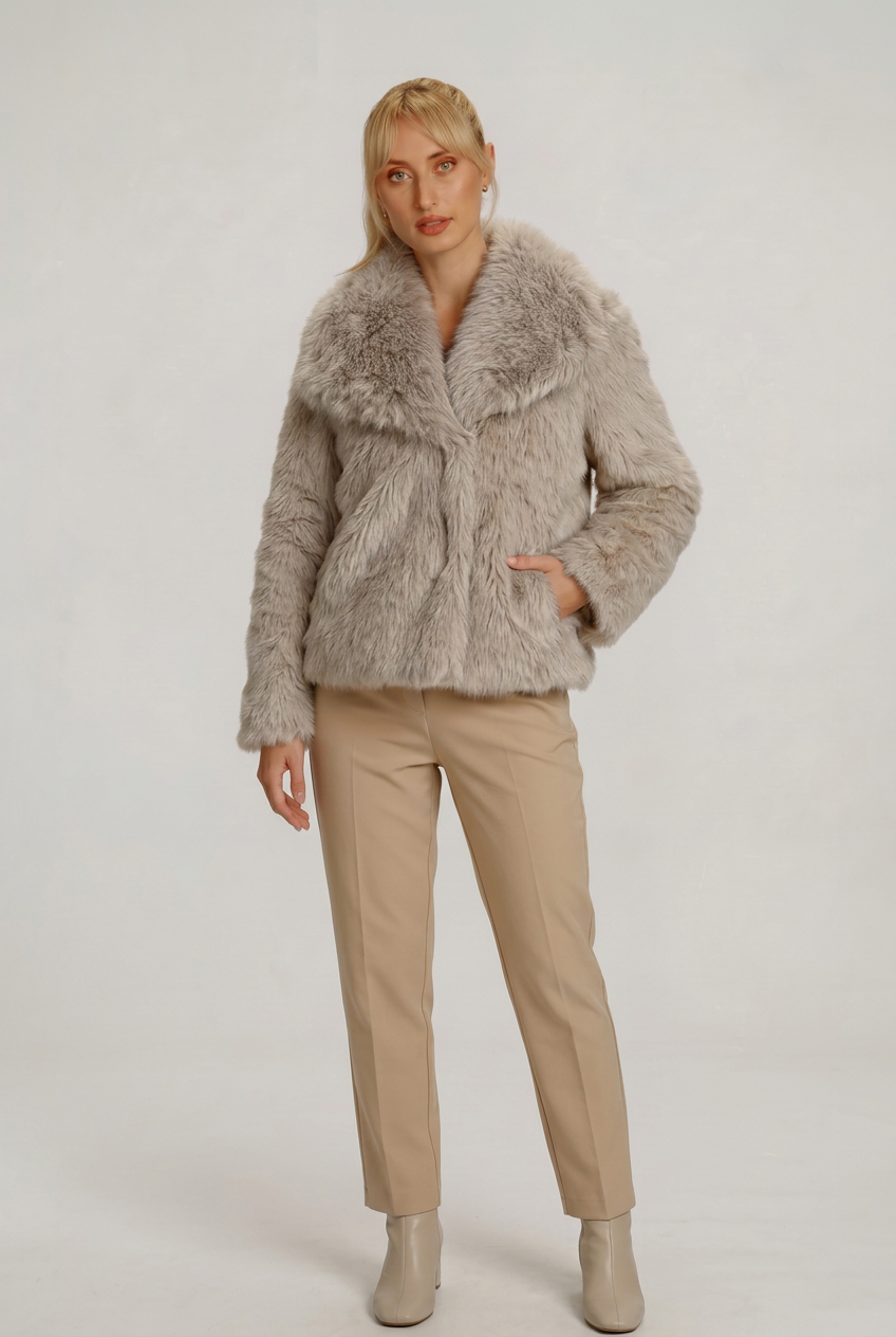 Light grey-beige Florence coat