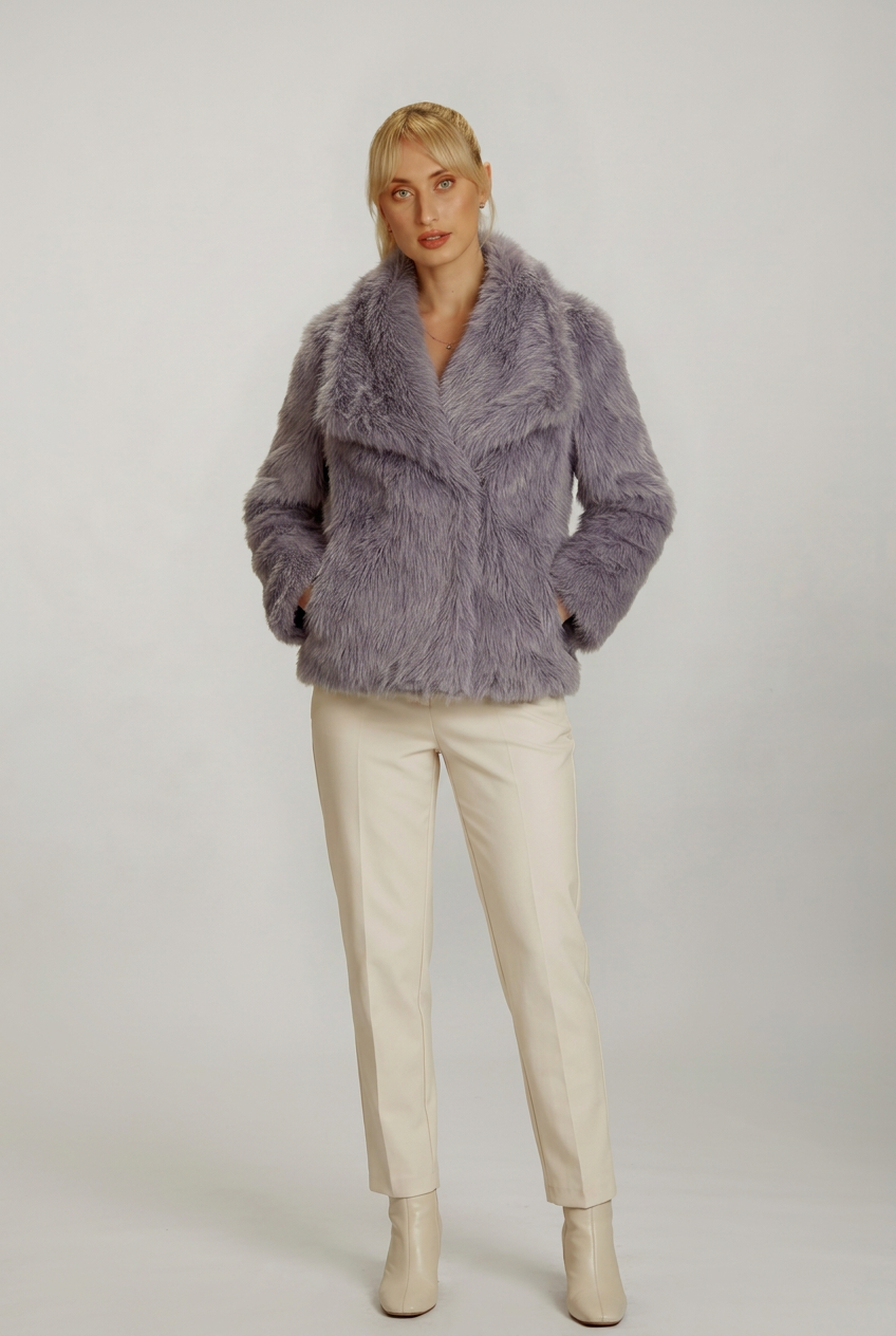 Lilac-grey Florence coat