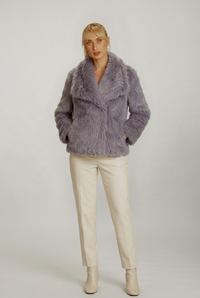Lilac-grey Florence coat