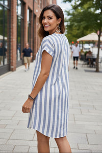 Timeless Striped Shirt Dress