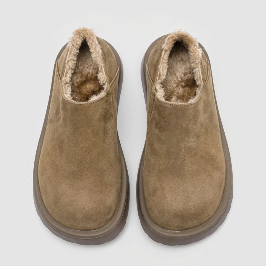 Mabel | Women's Fur-Lined Wide-Fit Winter Loafers