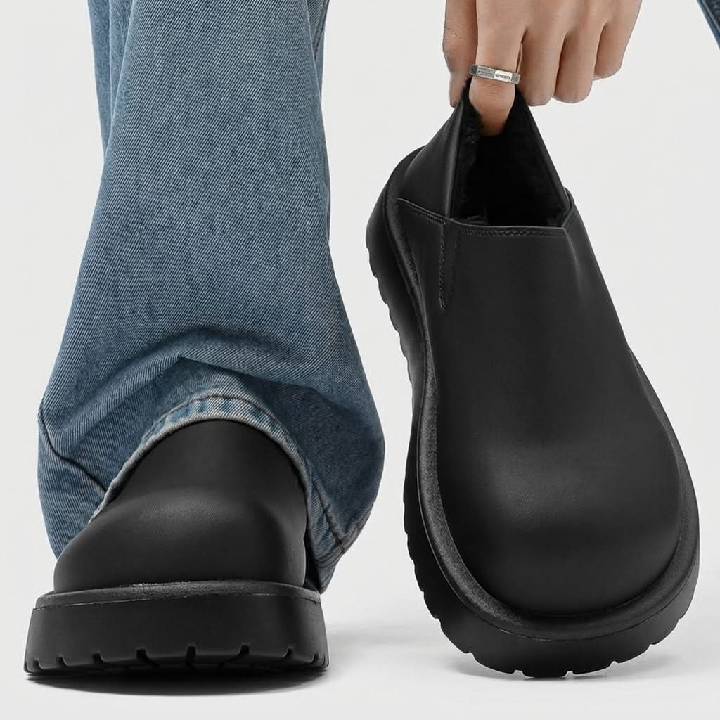 Mabel | Women's Fur-Lined Wide-Fit Winter Loafers