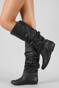 Myah black boots studio preview