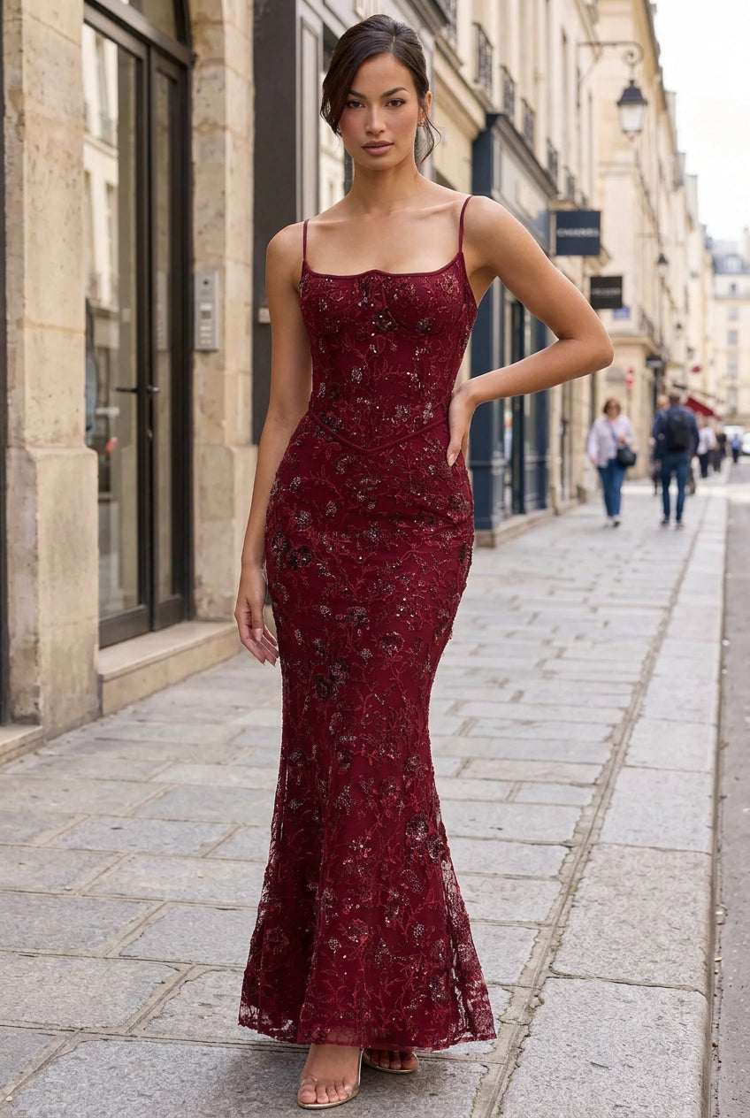 Nell | Women's Winter Maxi Dress