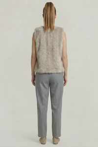 Nancy gilet, full-body back view