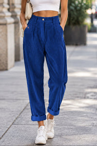 Wide Fit Straight Trousers for Comfortable Daily Wear