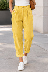 Wide Fit Straight Trousers for Comfortable Daily Wear
