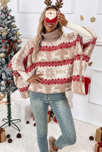 Orla jumper, playful Santa mug view