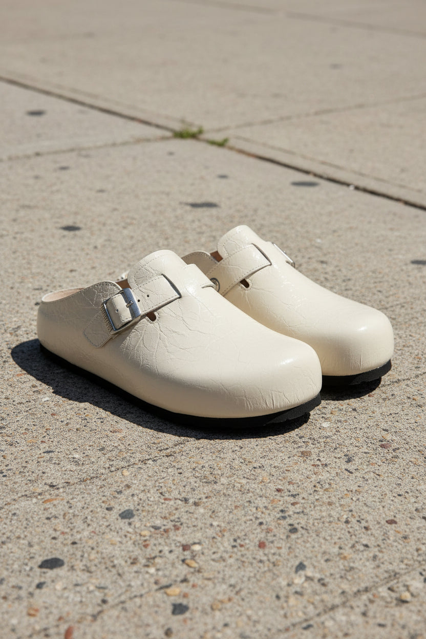 Closed Toe Platform Mules
