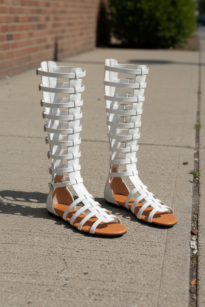 Knee-High Gladiator Sandals