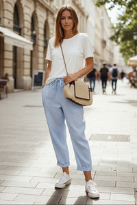 Relaxed Wide-Leg Trousers