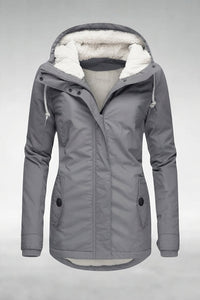 Hooded Longline Button Front Coat