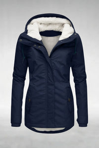 Hooded Longline Button Front Coat