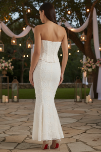 Strapless Corset Maxi Dress