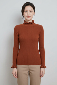 Rust blouse, whole view