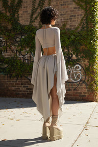 Asymmetrical Wrap Dress