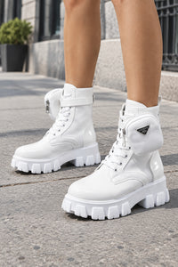 Lace-Up Platform Ankle Boots for Bold Everyday Style