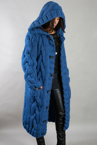 Shaniya blue cardigan studio preview