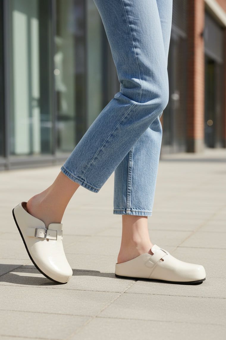 Closed Toe Platform Mules