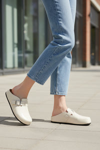 Closed Toe Platform Mules