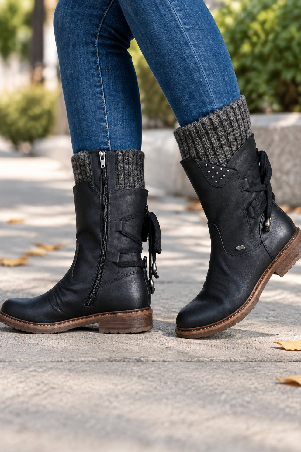 Women's Winter Boots With Zipper