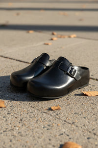 Closed Toe Platform Mules