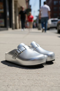 Closed Toe Platform Mules